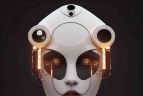 象牙瓷女性机器人