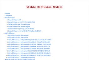 Stable Diffusion模型下载