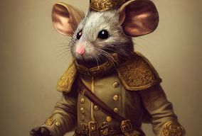 老鼠冒险家穿着冒险装备的奇装异服