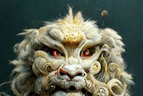 中国古代神话巨型怪兽狮子