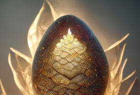 火和金鳞片龙蛋