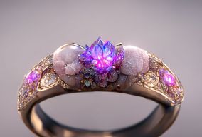 珠宝设计樱花主题戒指