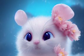 可爱的小白鼠宝宝