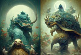 中国古代巨兽万年神龟
