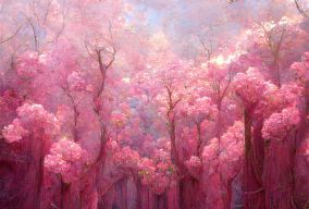 粉色森林