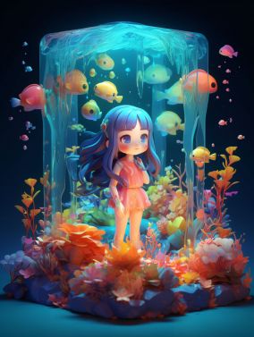 [V5] 非常可爱的海洋元素精灵女孩