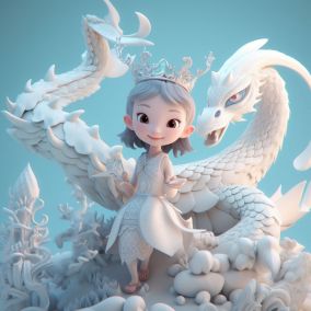 [V5] 超级可爱的白色仙女中国龙