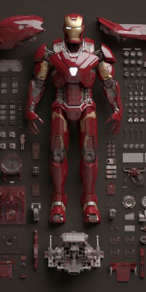 [V5] 钢铁侠套装-服装和机械部件