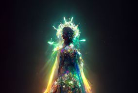 光与水晶女神