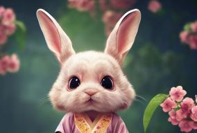 可爱的幻想小兔子