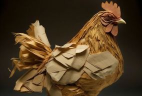 纸浆鸡