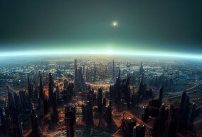 外星人结构乌托邦系统的巨型乌托邦城市