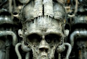 弗兰肯斯坦·吉格地狱般哥特式的头骨
