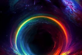 彩虹隧道通往宇宙的门户