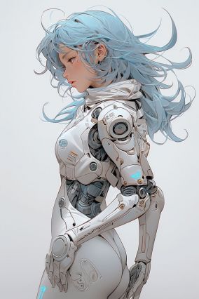 科幻机器人女孩安川晴子