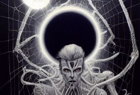 拟人化的蜘蛛类宇宙神的肖像